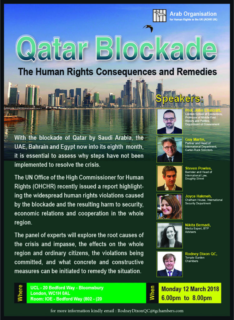  Qatar Blockade: The Human Rights Consequences and Remedies 