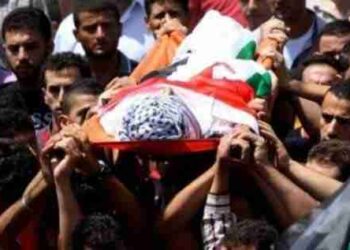 جنازة طفلة قُتلت برصاص الاحتلال الإسرائيلي