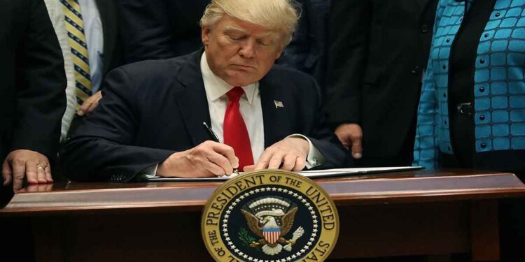 الرئيس الامريكي دونالد ترامب