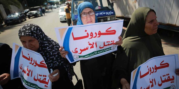 تزايد حالات الإصابة بكورونا بين الأسرى الفلسطينيين