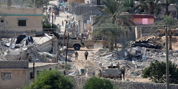 عمليات الجيش المصري في سيناء لهدم المنازل والإخلاء القسري