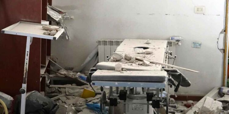 قصف مستشفى الأتارب