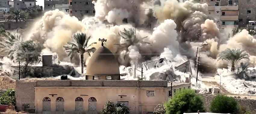 The destruction of Sinai