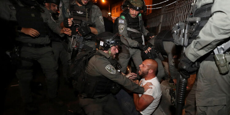 110 Palestinians injured
