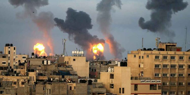 Dozens killed as Israeli airstrikes pound Gaza