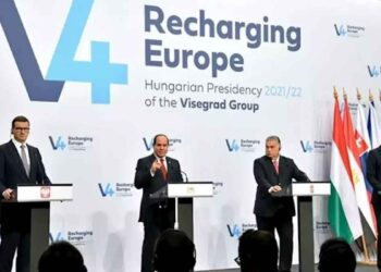 مؤتمر صحافي مشترك لزعماء قمة فيشغراد المنعقدة في العاصمة المجرية بودابست
