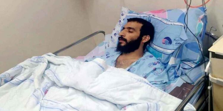 Palestinian striking prisoner Kayed Al-Fasfous