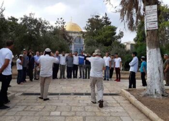 اقتحام المسجد الأقصى في مدينة القدس المحتلة