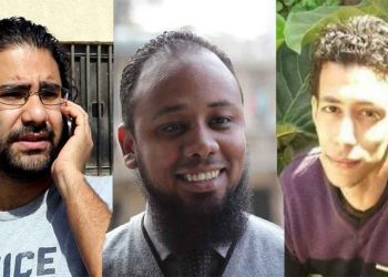 علاء عبدالفتاح ومحمد الباقر ومحمد أوكسجين