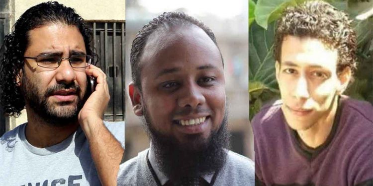 علاء عبدالفتاح ومحمد الباقر ومحمد أوكسجين
