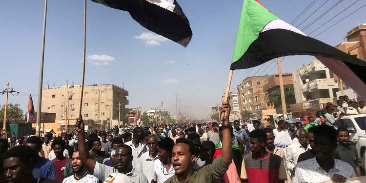 مظاهرات في الخرطوم صورة ارشيفية