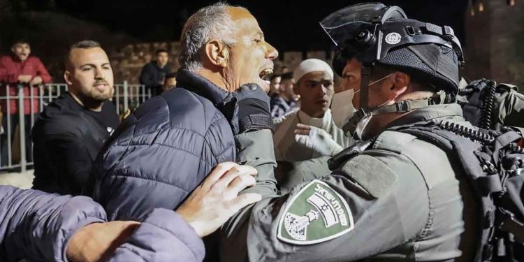 اعتقالات باب العامود صورة ارشيفية
