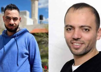 Palestinian detainee Khalil Awawdeh and Raed Rayan