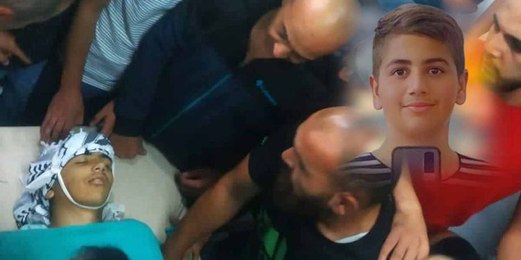 الطفل زيد محمد سعيد غنيم (15 عاماً) قُتل إثر إصابته برصاص الاحتلال الحي في الرقبة والظهر