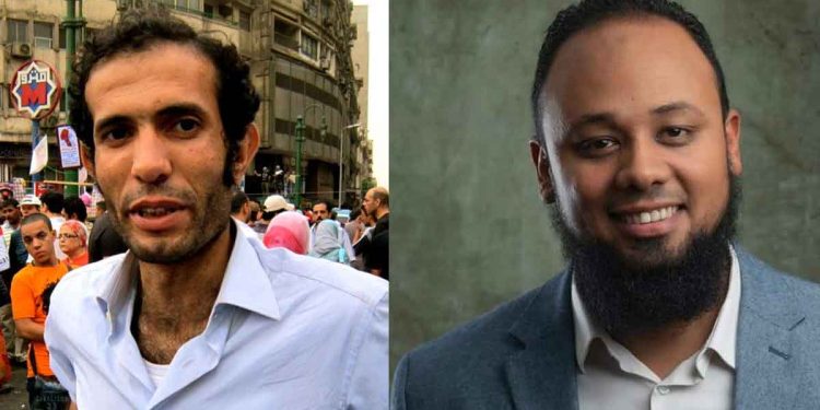 المحاميان المصريان المعتقلان، هيثم محمدين، ومحمد الباقر