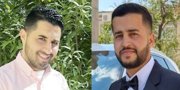 الناشط السياسي أحمد هريش والمحامي الناشط أحمد الخصيب