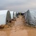 Rainwater floors Syrian refugee camps, damaging dozens of tents