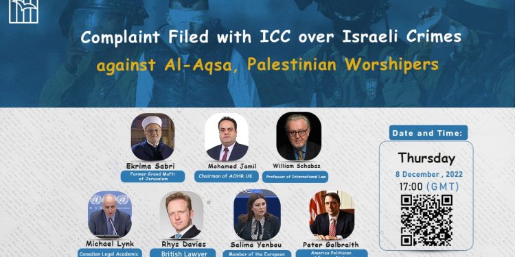 Complaint Filed with ICC over Israeli Crimes against Al-Aqsa, Palestinian Worshipers