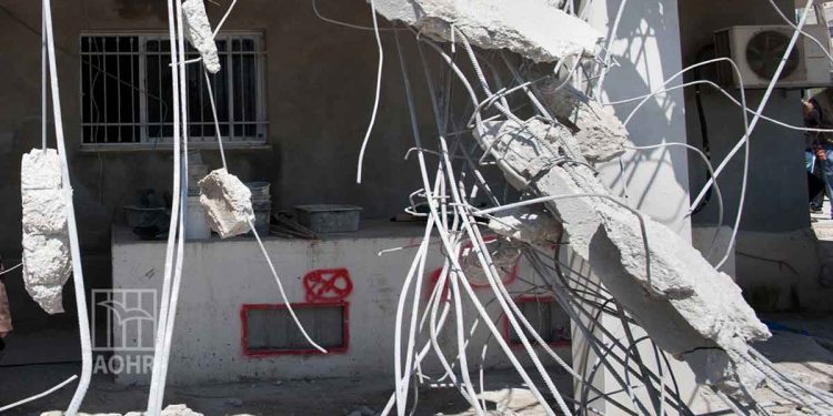 In Jericho, Israeli occupation forces demolish two Palestinian homes