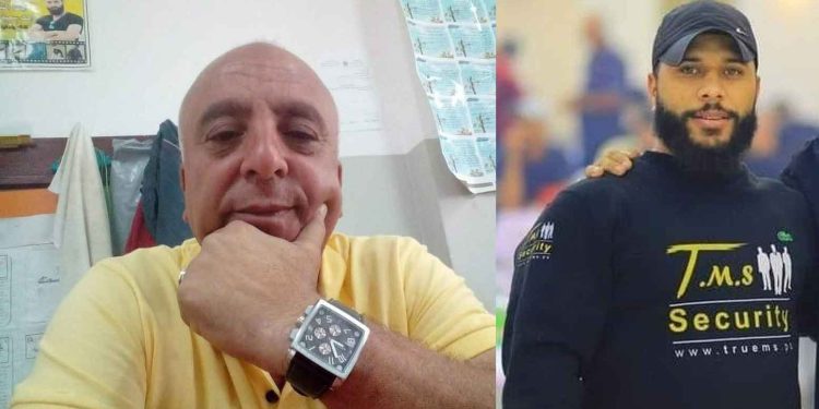 Jawad Bawaqna, a 57-year-old school teacher, and Adham Jabbarin, a 28-year-old young man