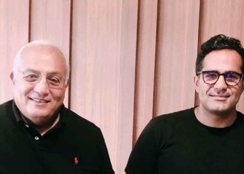 businessman Safwan Thabet and his son, Seif.