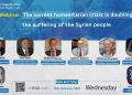 Webinar: The current humanitarian crisis is doubling the suffering of the Syrian people