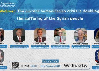 Webinar: The current humanitarian crisis is doubling the suffering of the Syrian people