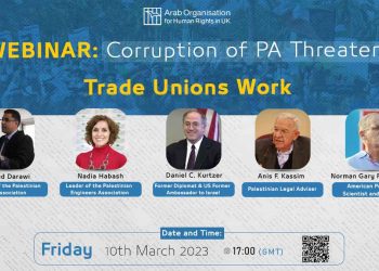 WEBINAR: Corruption of PA Threatens Trade Unions Work