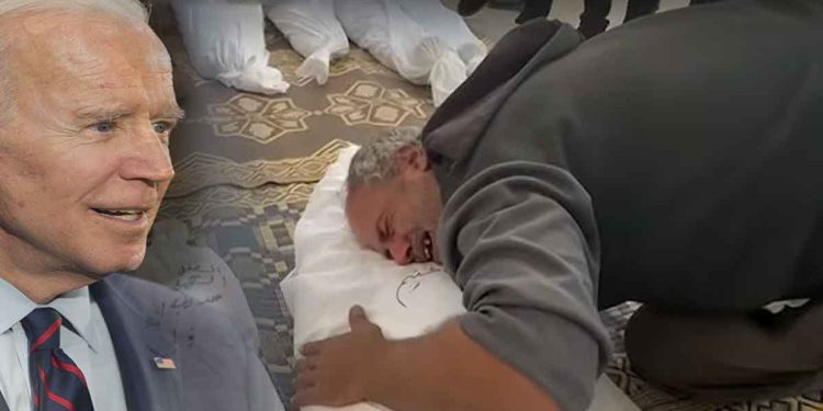 Biden and Sunak’s hands are stained with the blood of Palestinians and they are fully responsible for all the massacres