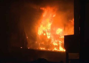 استهداف ساحة مستشفى الأهلي العربي (المعمداني) بقصف مكثف