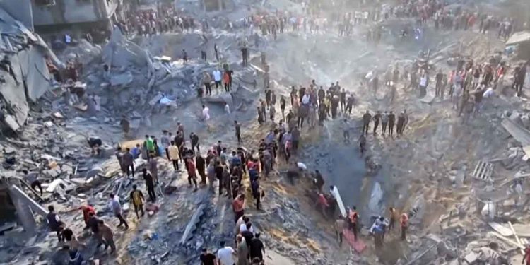 أكثر من 400 قتيل وجريح فلسطيني في مجزرة بجباليا