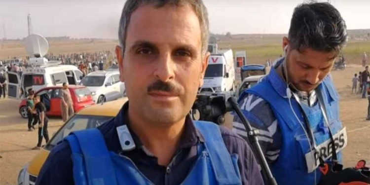 Mohammad Abu Hattab had been reporting live on-air Thursday night outside of Nasser hospital in Gaza