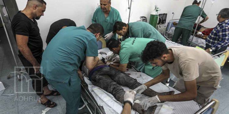 Targeting hospitals by the Israeli occupation
