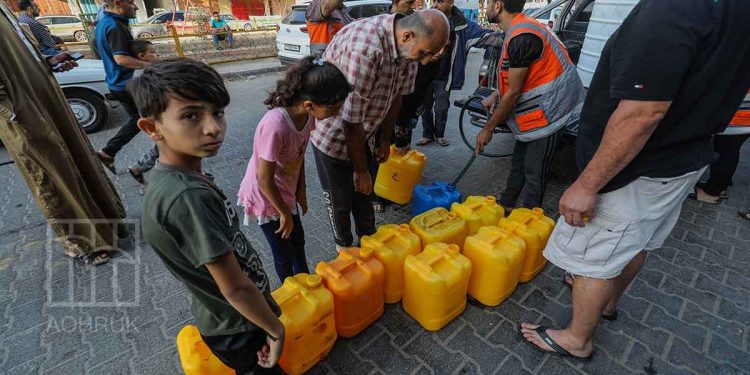 Gaza’s children are deprived of 90% of their normal water use