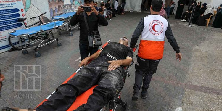 The injured in Gaza are bleeding to death and medical teams are selective of whom to save due to health catastrophe