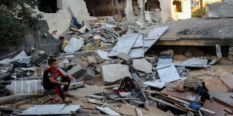 IOF attempts to worsen the health conditions in Gaza by targeting a sewage station