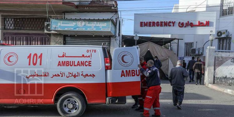 الهلال الأحمر الفلسطيني قطاع غزة