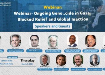 Webinar- Ongoing Genocide in Gaza: Blocked Relief and Global Inaction