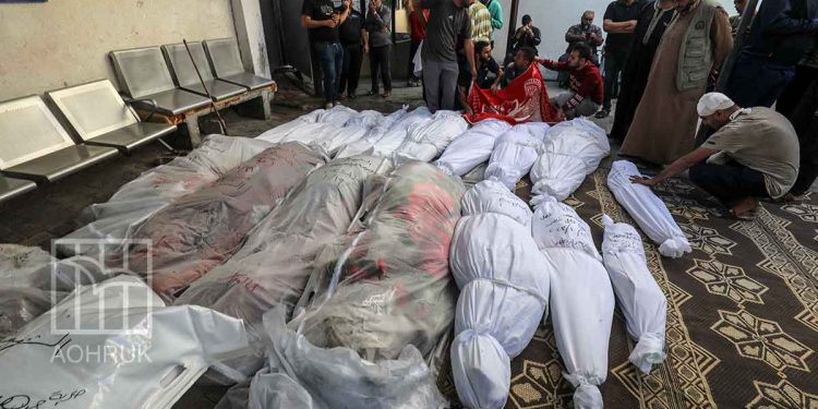 انتشل جثامين 50 فلسطينيا قتلهم جيش الاحتلال الإسرائيلي من مقبرة جماعية بمجمع ناصر الطبي