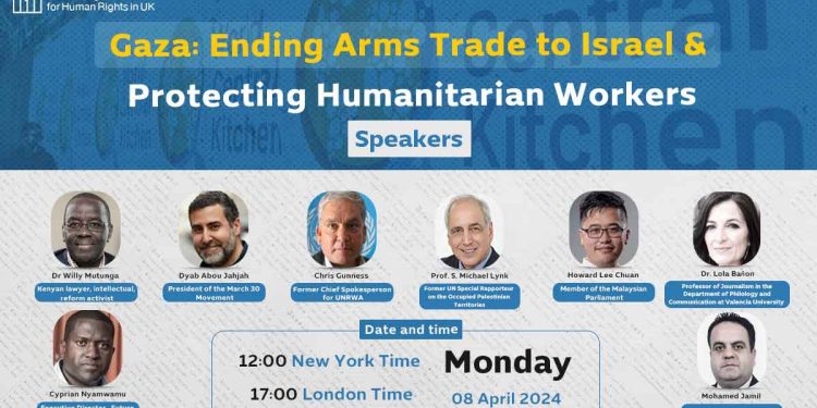 Webinar- Gaza: Ending Arms Trade to Israel & Protecting Humanitarian Workers