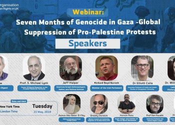 Webinar: Seven Months of Genocide in Gaza – Global Suppression of Pro-Palestine Protests