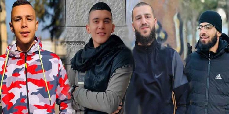 أعلنت وزارة الصحة بأن القتلى هم: أحمد باسم العموري (20 عاما) من مخيم جنين، وقصي أمجد هزوز (23 عاما) من الحي الشرقي في جنين، وفؤاد إياد عزيز أشقر (25 عاما) من بلدة السيلة الحارثية غرب جنين، وياسين أحمد محمود العريدي (30 عاما) من قرية جلقموس شمال شرق جنين، ومحمد محمود محمد جبارين (54 عاما).