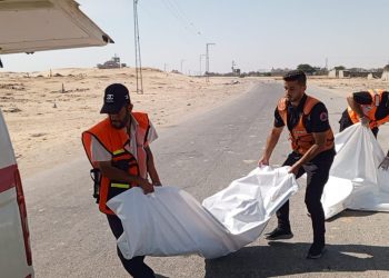 انتشال جثامين 56 فلسطينيا غرب مدينة غزة