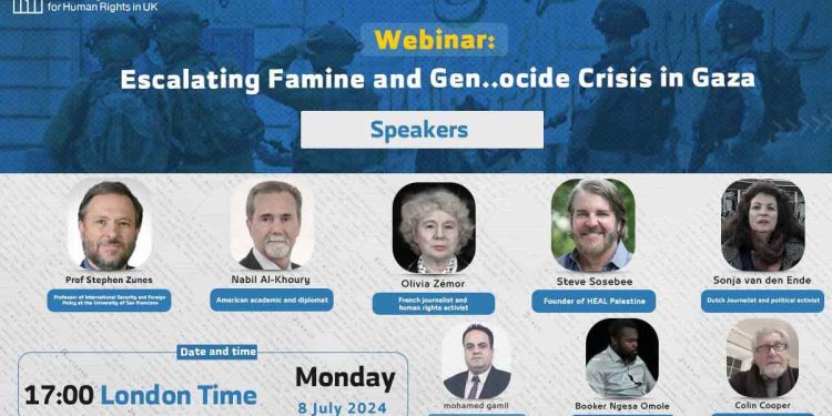 Webinar: Escalating Famine and Genocide Crisis in Gaza