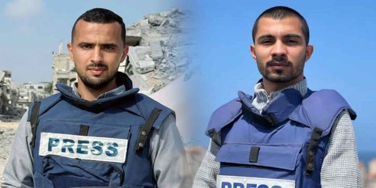 IOF targets and kills journalists Ismail Al-Ghoul and Rami Al-Rifi