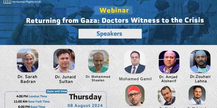 Webinar- Returning from Gaza: Doctors Witness to the Crisis