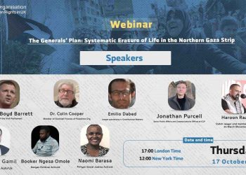Webinar Announcement: The Generals’ Plan: Systematic Erasure of Life in the Northern Gaza Strip