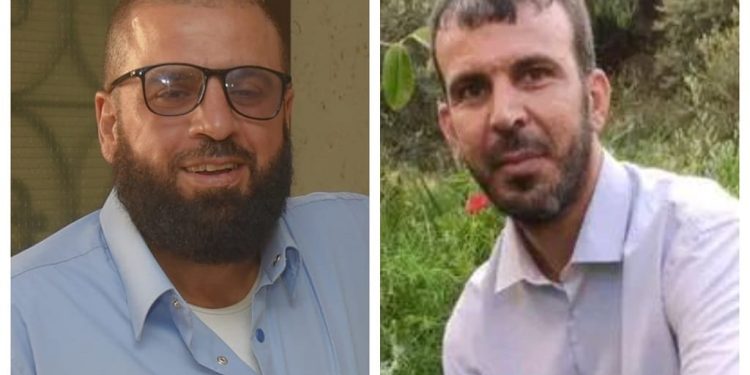 الاسيرين سميح سليمان محمد عليوي (61 عاماً) من نابلس، وأنور شعبان محمد اسليم (44 عاماً) من غزة.