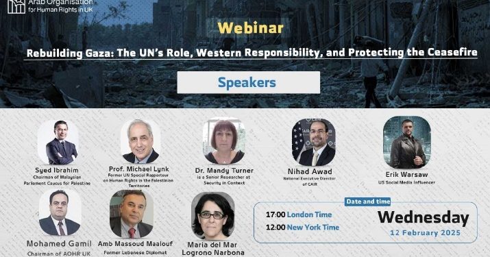 Webinar- Rebuilding Gaza: The UN’s Role, Western Responsibility, and Protecting the Ceasefire