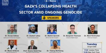 Webinar Announcement: Gaza’s Collapsing Health Sector Amid Ongoing Genocide